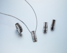 Parure black diamonds