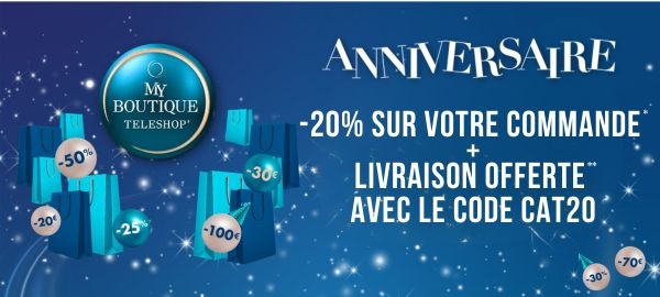 -20% sur votre commande + Livraison OFFERTE